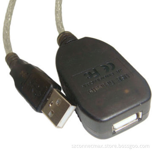 5m USB2.0 Cable, AM/AF for USB Extension Cable, Black Color